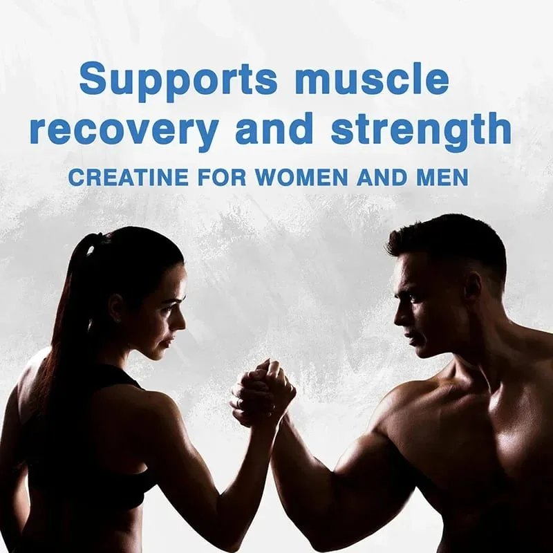 Creatine Monohydrate - Supports Muscle Energy and Cognitive Function Increases Lean Muscle Mass - Gluten Free