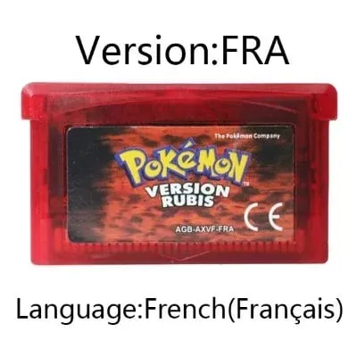 GBA Video Game Cartridge Console Card Pokemon Emerald Ruby FireRed LeafGreen Sapphire Multi-language for GBA/NDS — image 24