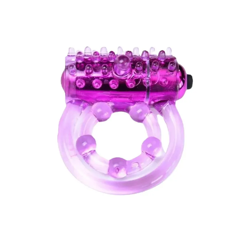 Lasting Vibrators Rings Double CockRing Delay Premature Ejaculation Penis Ball Loop 2 Locked Sex Toys Product for Men