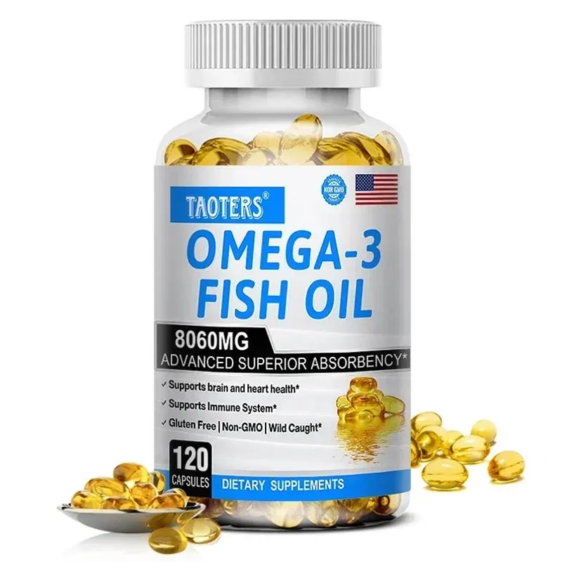 Omega-3 Fish Oil Supplement High in EPA + DHA for Heart Brain and Immune Support