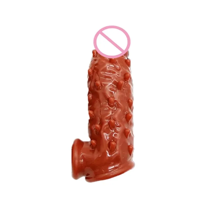 Male Silicone Penis Ring Reusable Cock Ring Lock Delay Ejaculation anillo hombre Penis Sleeve Chastity Erotic Sex Toys For Men