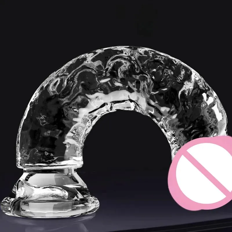Realistické Dildo Jelly Přísavka na penis Dildo Big Dick Žena Masturbátor Klitorální Stimulátor Lesbické sexuální hračky pro ženy 7 velikostí