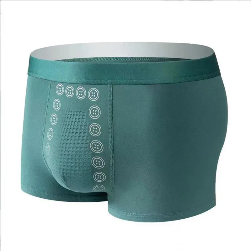 Pantaloni da massaggio boxer autunno inverno da uomo comodi e traspiranti energetici con pantaloni a quattro angoli ad angolo piatto a vita media
