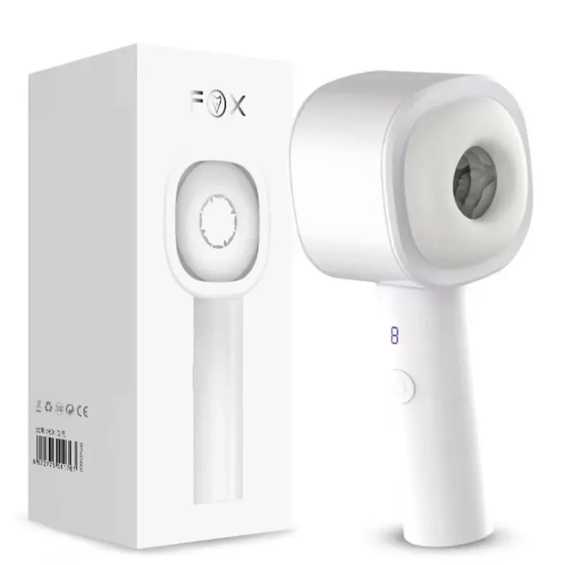 8 Powerful Automatic Telescopic Double Head Clip Vacuum Cup Male Masturbator Adult Sex Toys for Men Blowjob Stimulation Vibrator