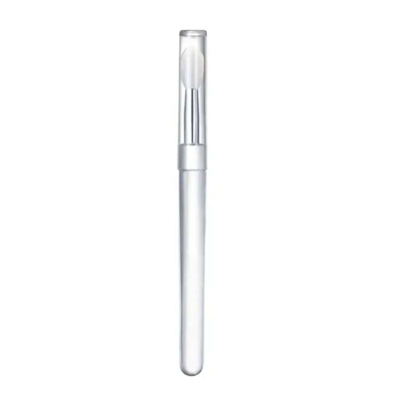 1PC Women Lip Brushes Transparent Crystal Handle Silicone Lip Brushes with Dust Cap Lip Gloss Makeup Applicator Cosmetic Tool — image 8