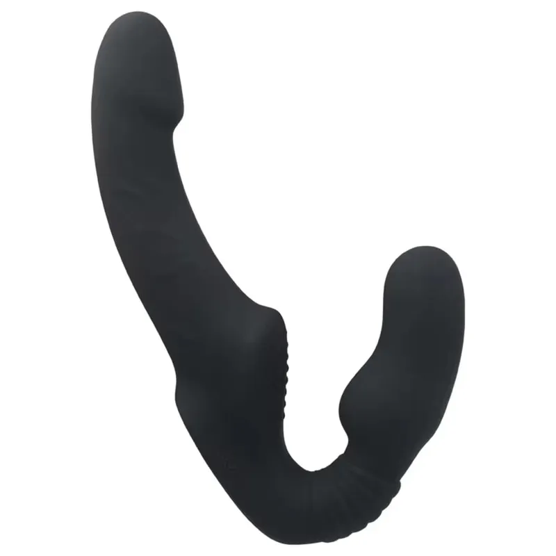Strapless Strapon Dildo Vibrator Female Double Vibrating G Spot Stimulate Clitoris Anal Massager Adult Sex Toys For Women Couple