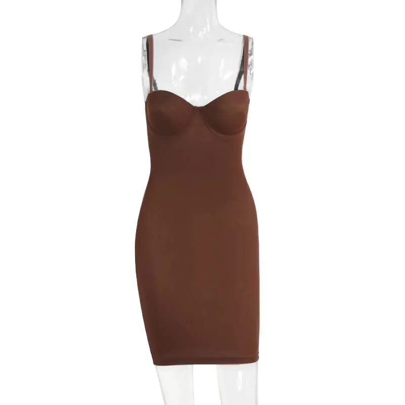 Becirzet vestidos para mulher emagrecimento desliza mini vestido de tubo reto corpo shaper roupa interior festa sexy roupas femininas