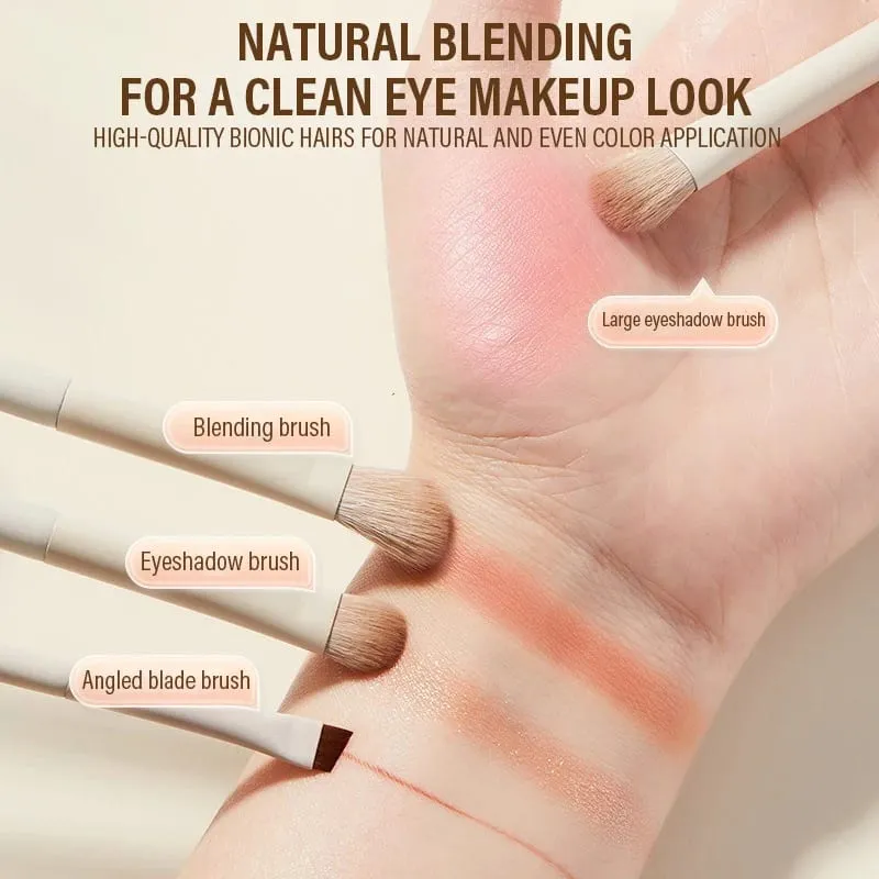 5/7/10/12pcs Professional Makeup Brushes Tools Set White Eyeshadow Eyeliner Foundation Brush Women Facial Beauty Cosmetic Tool — image 6