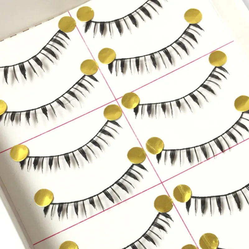 10 Pairs Pro Makeup Different Style Lower Under Bottom Eye Lashes Extension False Eyelashes Tools