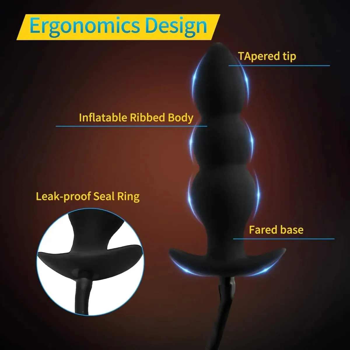 Anal Expander Expand Inflatable Anal Plug Oversized Enema Training Butt Plug Butt Dilator Ass Prostate Sex Toy for Men Women — image 3