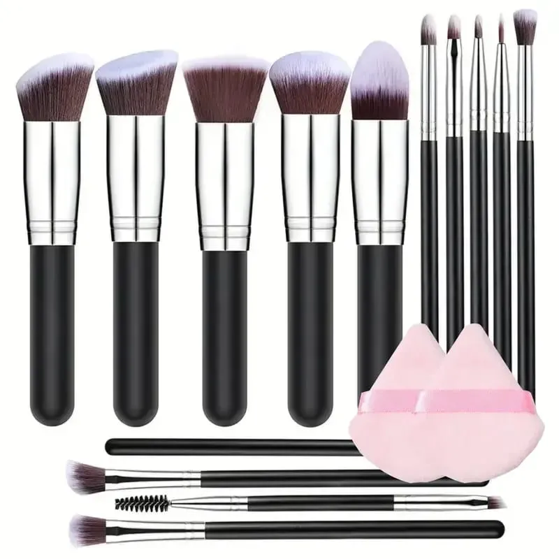 14PCS Makeup Brushes Set Professional Foundation Eye Shadow Concealers Blending Blush Brush Kabuki Soft Fluffy Women Beauty Tool — image 11