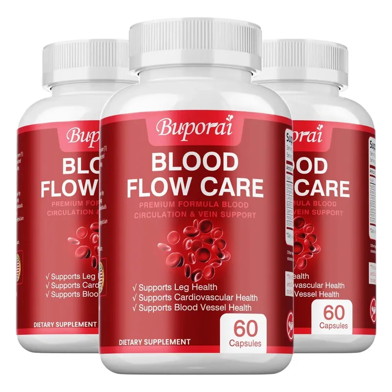 Blood Flow Care - Improves Hypoglycemia Lower Cholesterol Improves Circulation Supports Leg Veins and Cardiovascular Health