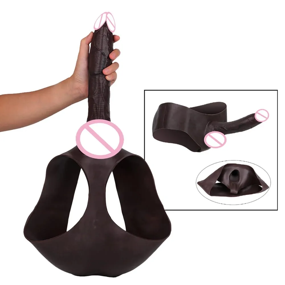Ultra Gerçekçi Içi Boş Yapay Penis Külot Silikon Külot Strapon Penis Kol Uzatın Pantolon Seks Oyuncakları Erkekler Için Dick Büyütme