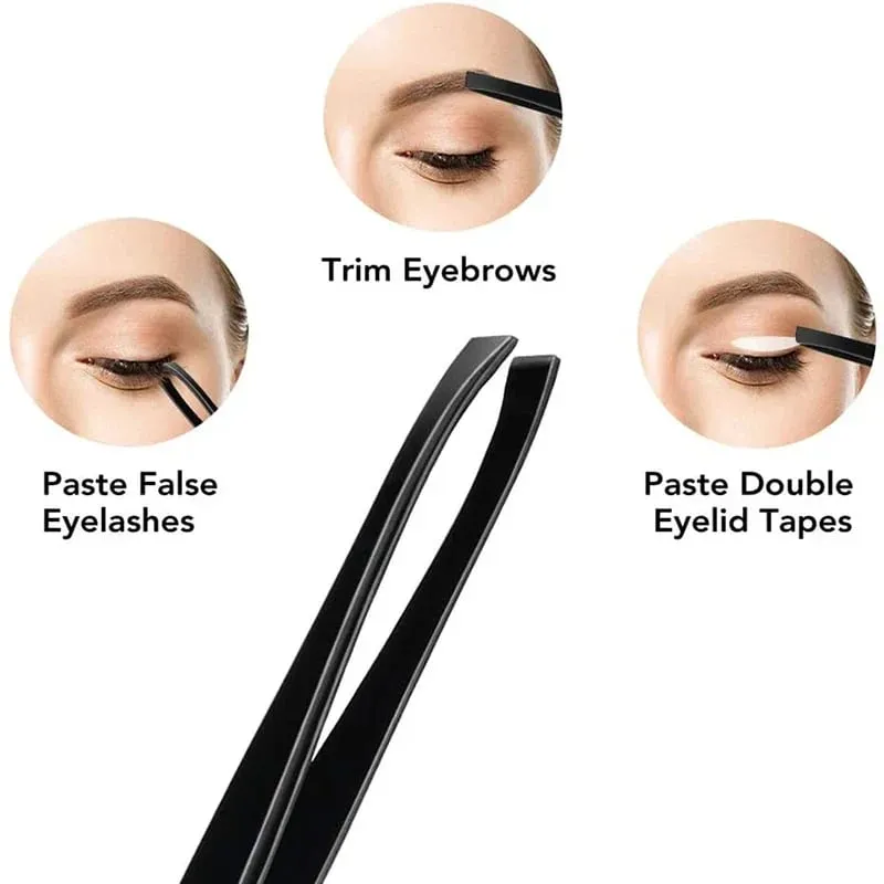 4/11/12 Pcs New Eyebrow Trimmer Set Scissors Tweezers Eyebrow Razor Scraping Eyebrow Comb Razor Eyebrow Clip Makeup Tools Sets — image 4