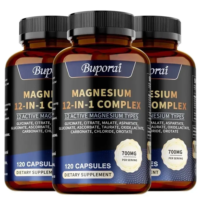 Magnesium Complex -Supports Muscle Bone and Joint Health Relieves Stress Maintains A Good Mood and Promotes Overall Health