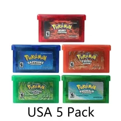 GBA Video Game Cartridge Console Card Pokemon Emerald Ruby FireRed LeafGreen Sapphire Multi-language for GBA/NDS — image 5