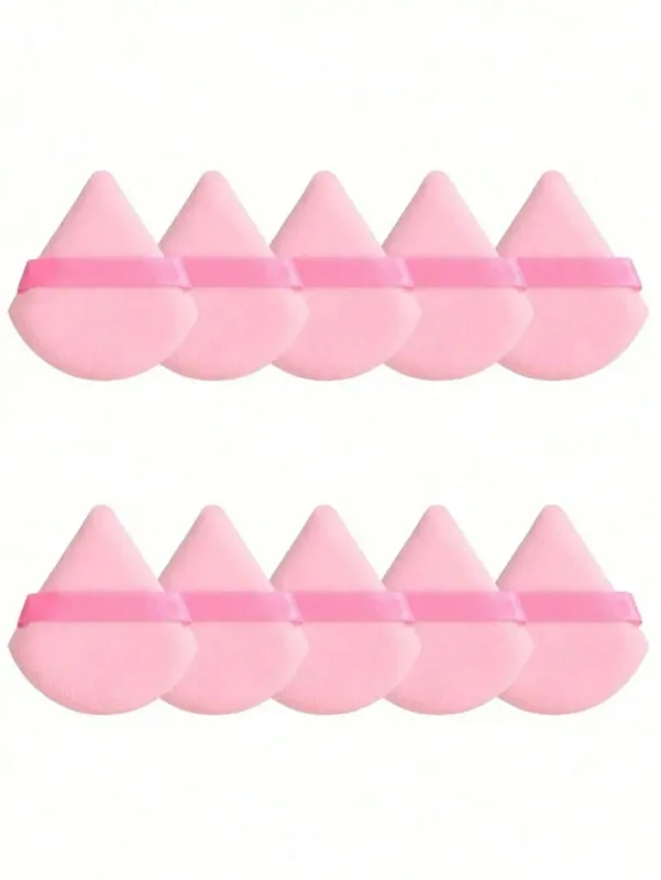 20/10/3/1pc Triangular Velvet Makeup Powder Puff Facial Powder Puff Reusable Makeup Powder Puff And Eye Makeup Powder Puff