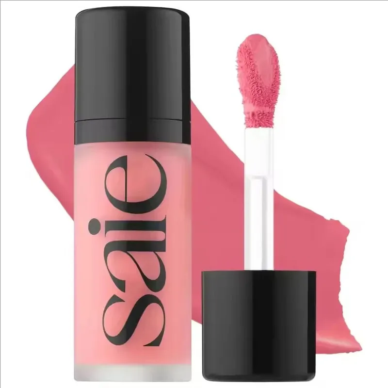 Saie 4-Colors Liquid Blush CHILLY SPICY Highlighter Sunglow Contouring Shimmer Powder Quick-drying Non-sticky Natural Texture