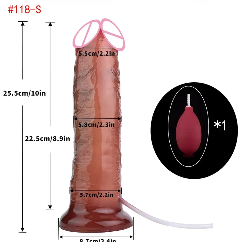 Lifelike Squirting Penis Silicone Ejaculation Large Realistic Dildo With Sucker Skin Touch Anal Sex Toys For Women