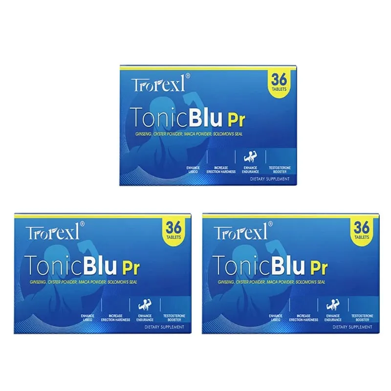 Trorexl-TonicBlu Pro - الحبة الزرقاء لتعزيز حجم الطاقة الصلبة الصخرية الجينسنغ الطبيعي للحصول على أفضل الفوائد