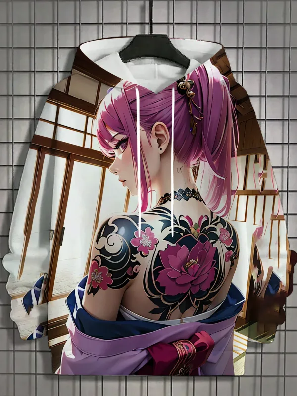 2024 Bagong Anime Women's Men's Fashion Printed Hoodies Autumn and Winter Designer Hoodies Casual Sweatshirts