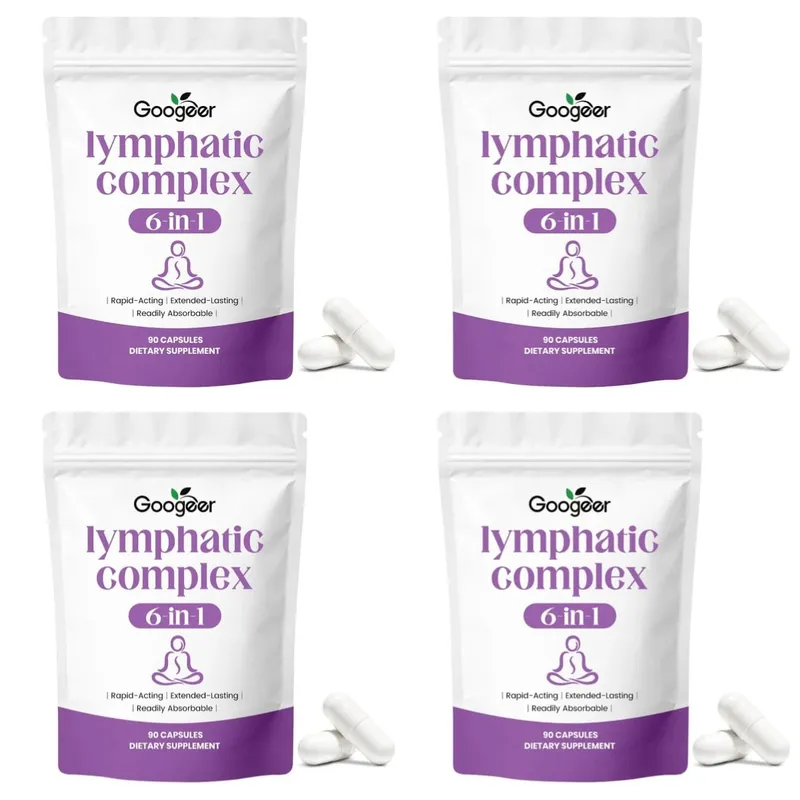 Googeer Lymphatic Complex 6-in-1 Capsules with Lymphatic Circulation and Drainage Support Magnesium Zinc Minerals 90 Capsules — image 9