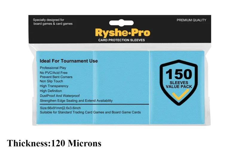 150Pcs Premium Card Sleeves 2.6"x3.6" Compatible with Standard Size Trading Cards for MTG Pokemon TCG Baseball Card Sport Cards — image 9