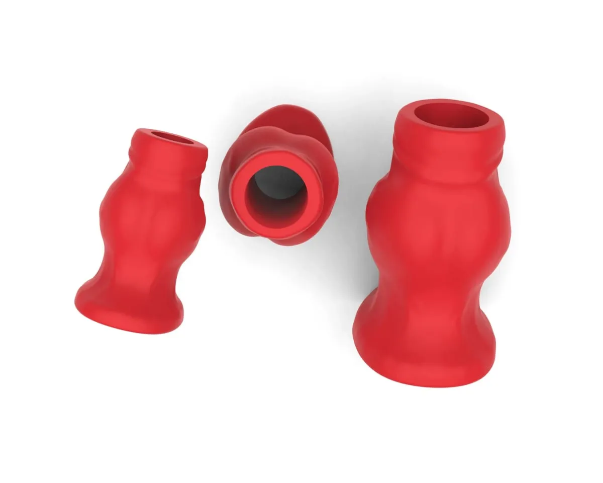 Morbido Silicone Hollow Anal Plug Tunnel Butt Plug Usura quotidiana Base svasata Clistere Dilatatore Anal Trainer Giocattolo del sesso per uomini Donne S/M/L