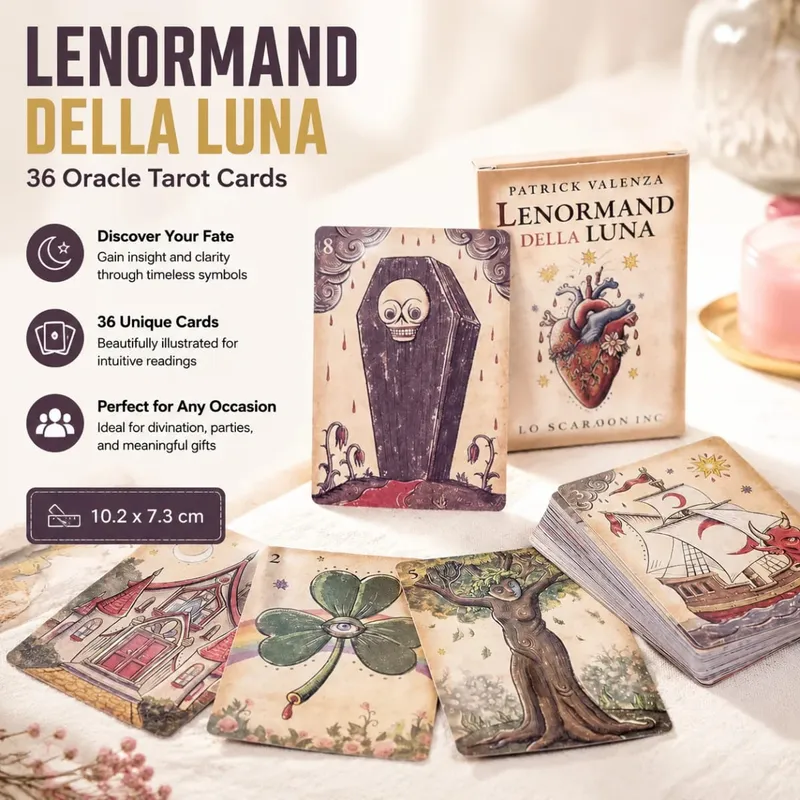 Lenormand Della Luna Dek Tarot 36 Kad Ra