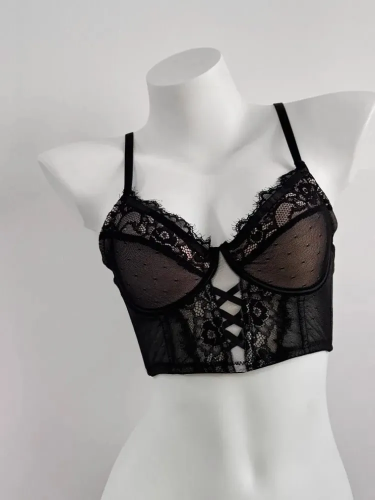 Luxury Fishbone Lace Bra Set for Small Chest | Anti-Sag Soft Underwire Push Up | Tuck Side Fat Enhancer | Sexy Tushy G & Panty