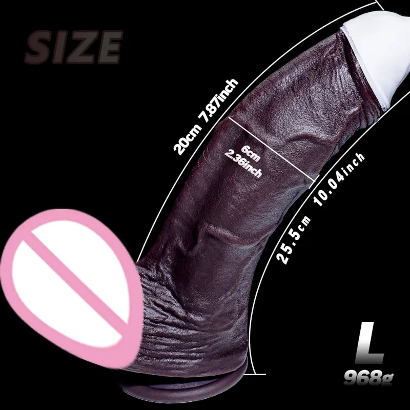 New Realistic Soft Double Silicone Big Dildo Vaginal Masturbation Suction Cup Porn Dick Woman Anal Sex Toy 2Colors Penis 6 Sizes