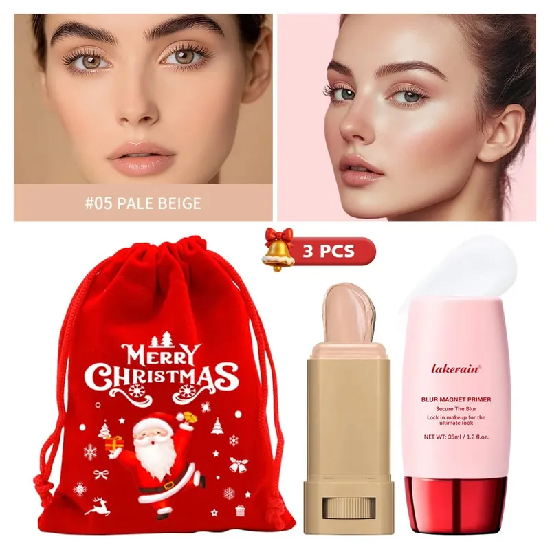 Blur Magnet Primer & Eraser Foundation Stick Langdurige poriën Minimaliseren van glad gezicht Make-up Oliecontrole Mat kerstcadeau