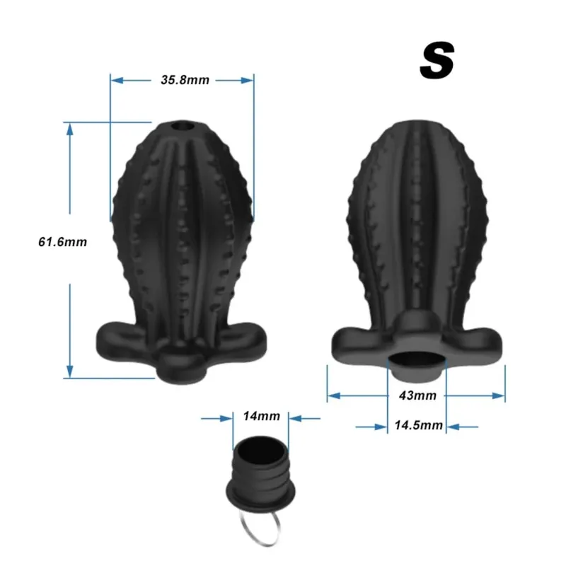4 Sizes Silicone Butt Anal Plug Anus Tunnel Vaginal Anchor Shower Enema Dilatador Dildos Bdsm Toy Women Men Masturbator Sex Toys — image 7