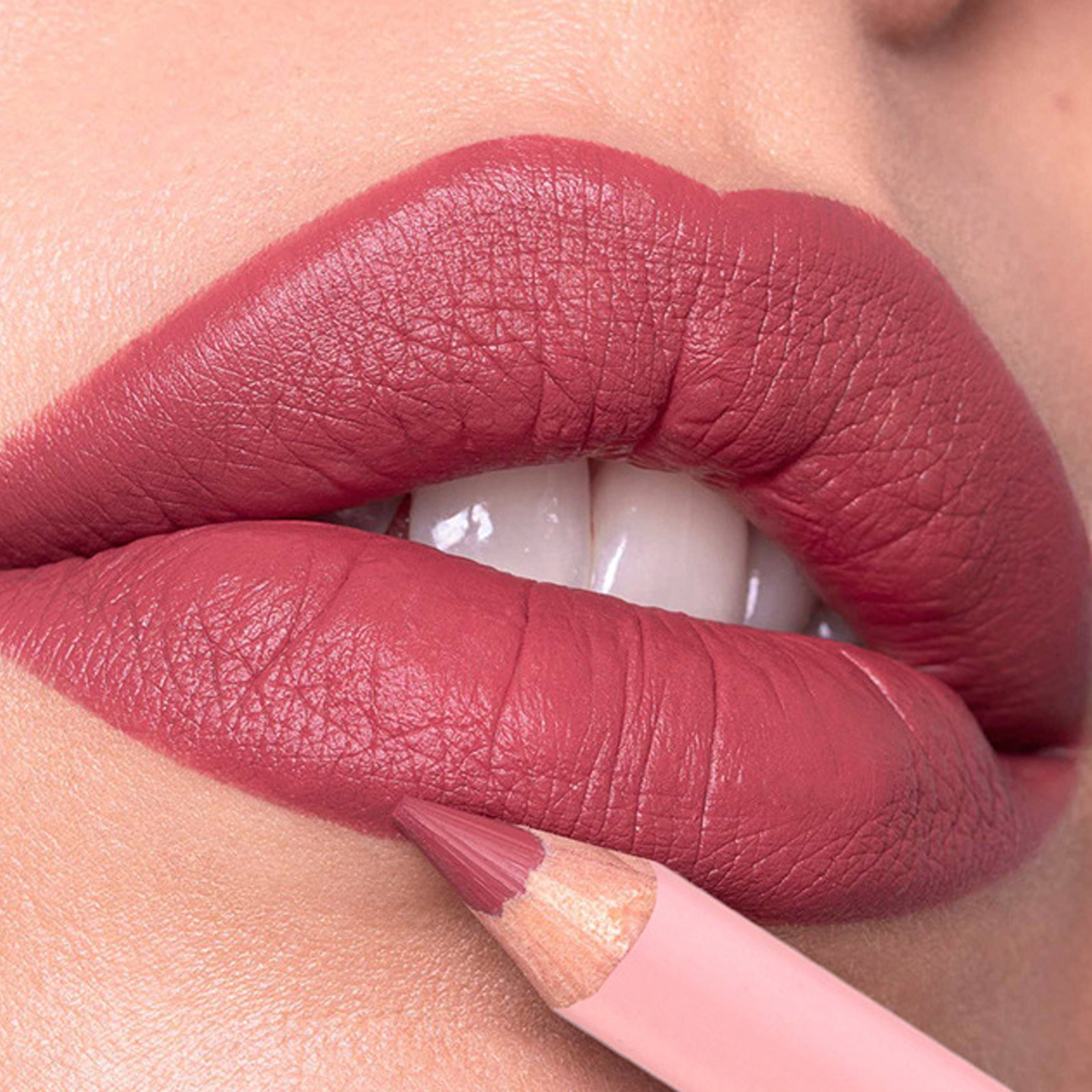 Pensil Lipliner Matte 12 Warna Lipstik Noda Menepuk Tahan Air Lip Liner Merah Muda Nude Alami Garis Besar Riasan Kontur Bibir