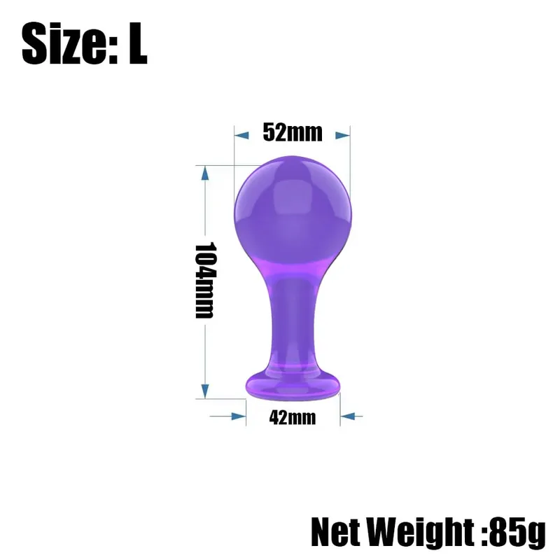 Anal Butt Plug Anal Trainer Sex Toy with Long Pleasure Wand with Tapered Head Unisex Bum Plug for Men Women — image 10