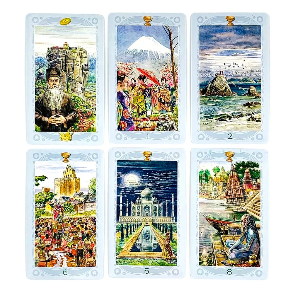 Таро Священных Мест Sacred Places Tarot Deck 78 Cards Divination Tarot Cards Classic Mystical Tarot Cards Game Party Supplies — image 4