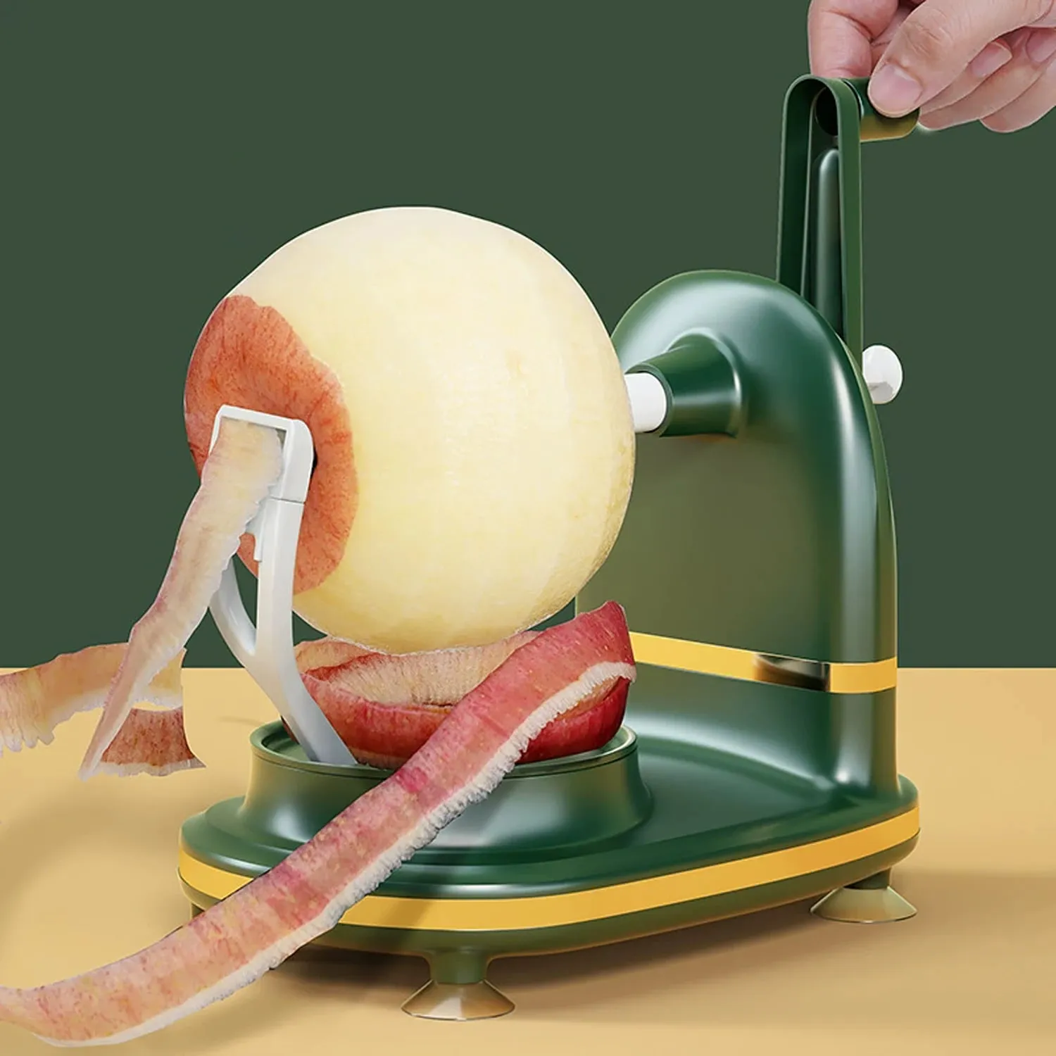 3-in-1Hand-cranked Rotating Fruit/Vegetable Peeler Stainless Steel Blades Apple Cutter Household Peeling Machine Kitchen Gadgets — image 1