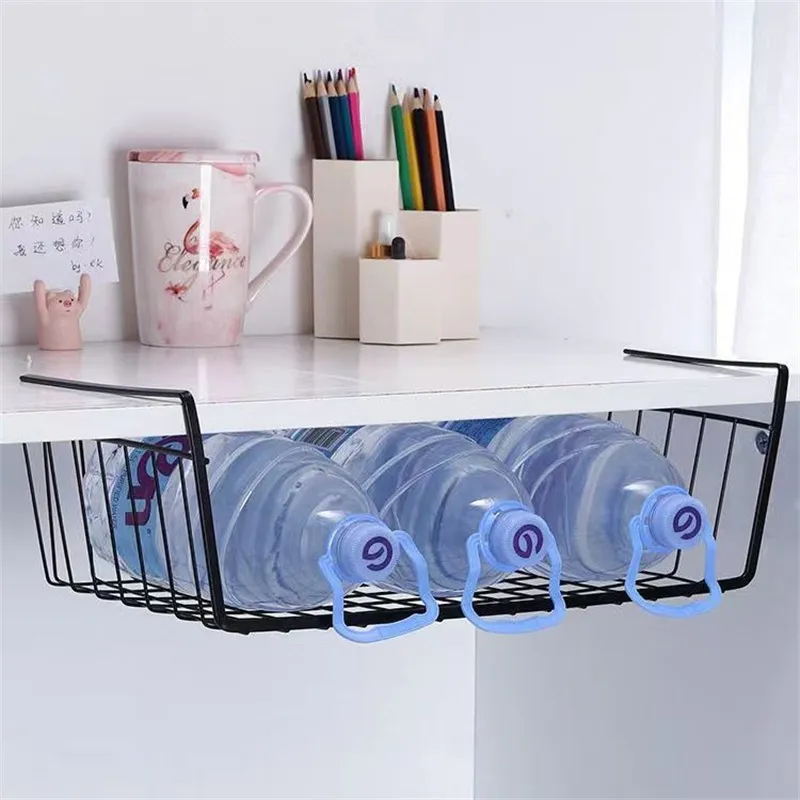 Multipurpose Metal Hanging Basket Organizer-Storage for Kitchen Desk Closet Makeup Brushes Available Makeup Tool Storage Holder