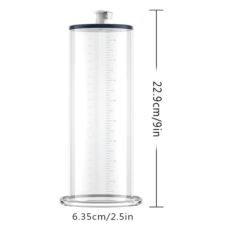 Acrylic Penis Pump Accessories Vacuum Penis Enlargement Device Masturbation Vacuum Pump Flange Pump Penis Cylinder Set Sex Toys