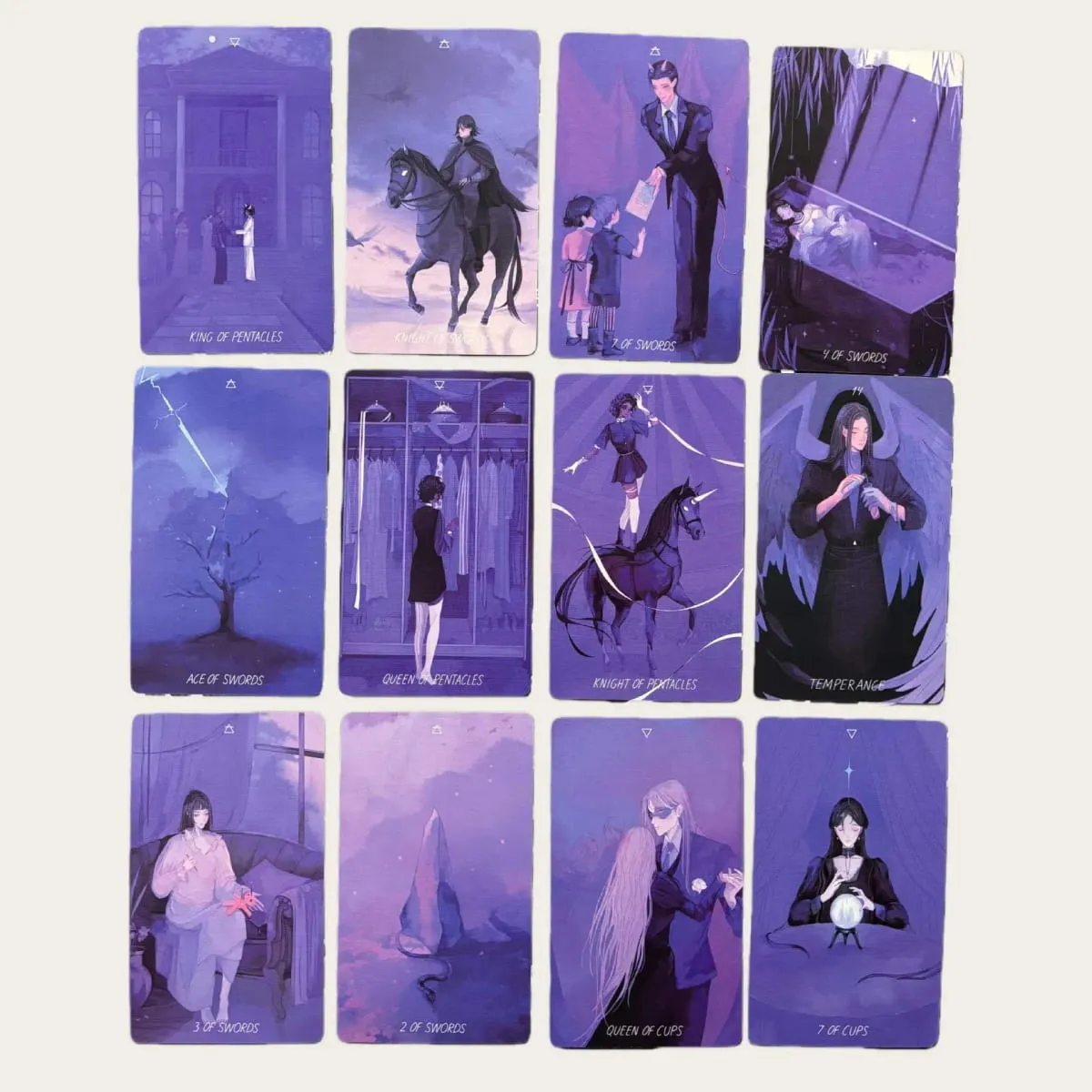 Honey and Lavender Tarot cards 78 Fairy Tale and Fantasy Deck