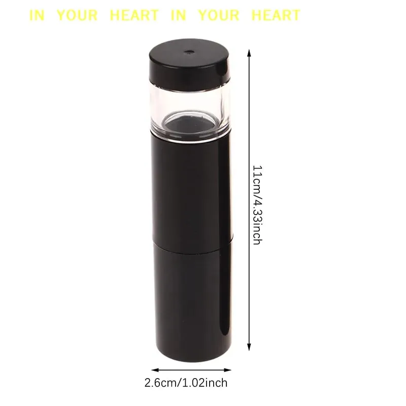 【X】 Pennello per fondotinta 2 in 1 Pennello per trucco Vuoto fard da viaggio con barattolo di cipria ricaricabile Strumenti di bellezza per il trucco