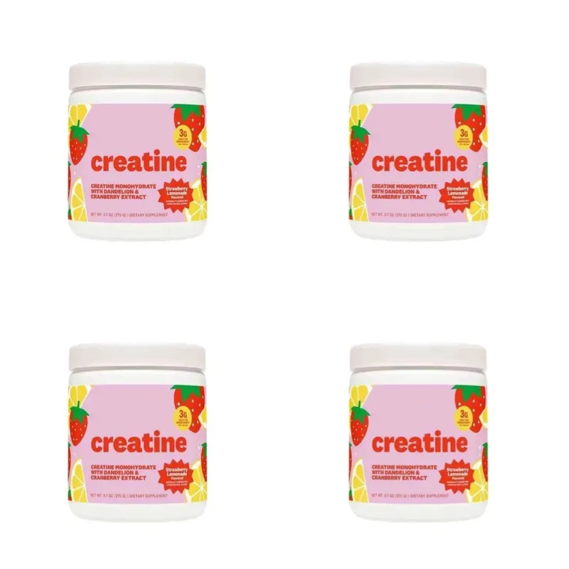 Women Creatine Powder 275g with 3000mg Creatine Monohydrate & Dandelion Cranberry Extract Support Energy Recovery After Exercise