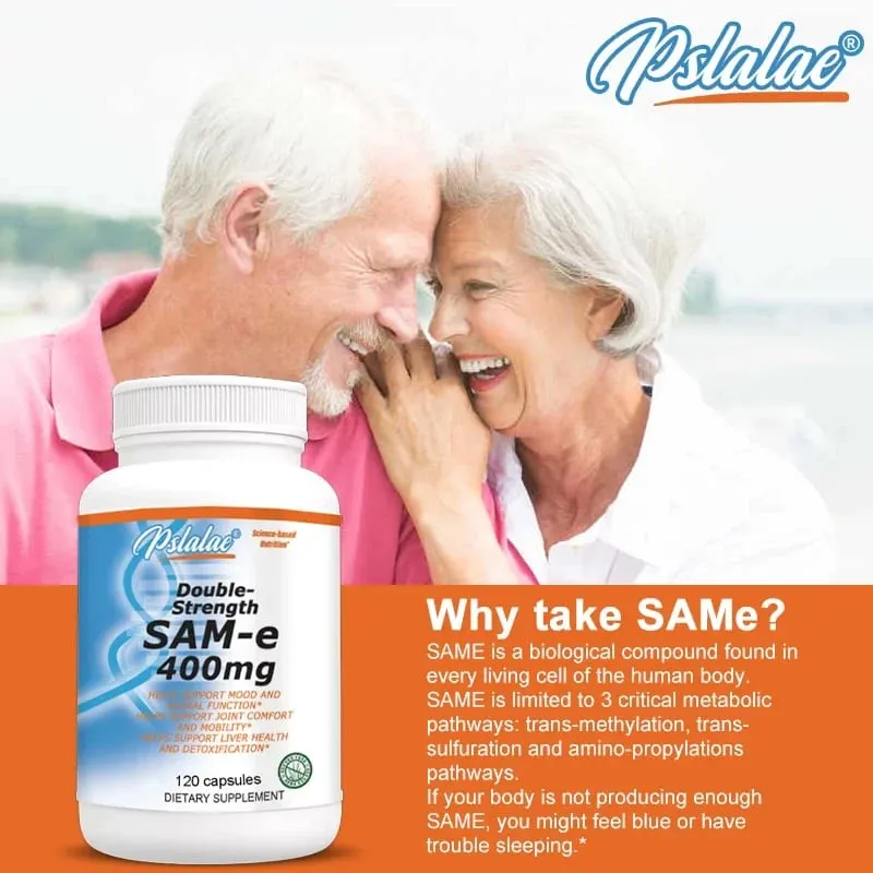 Sam-E 400mg Joint Supplement - Supports Joint Health Brain Function Improves Mood Boosts Energy Levels Relieves Stress