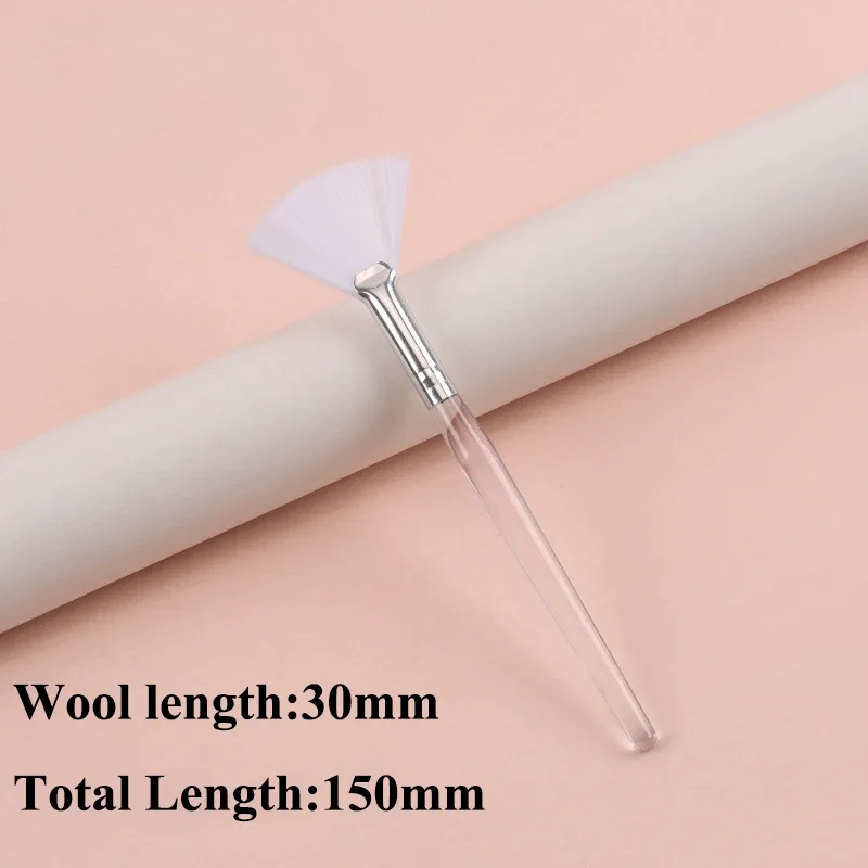 Praktické štětce na obličej Vějířové štětce na make-up Přenosný štětec na masky Kosmetické pomůcky pro ženy Flexibilní aplikátor měkké masky na obličej
