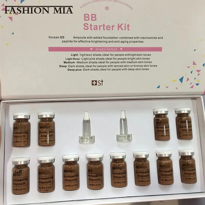 Korea 8ml BB Cream Beginner Starter Kit Niacinamide/Peptide Salmon DNA Essence Moisturise Face Skin Care