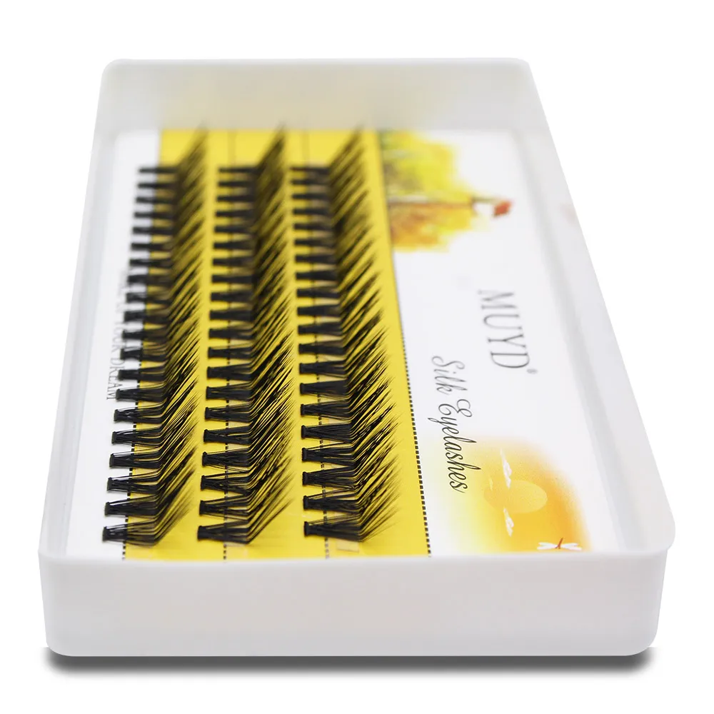 M Curl Mink False Eyelash 60 Clusters L Curl Lashtray for Makeup 30D Eyelashes Extensions Individual Handmade Eye Lashes