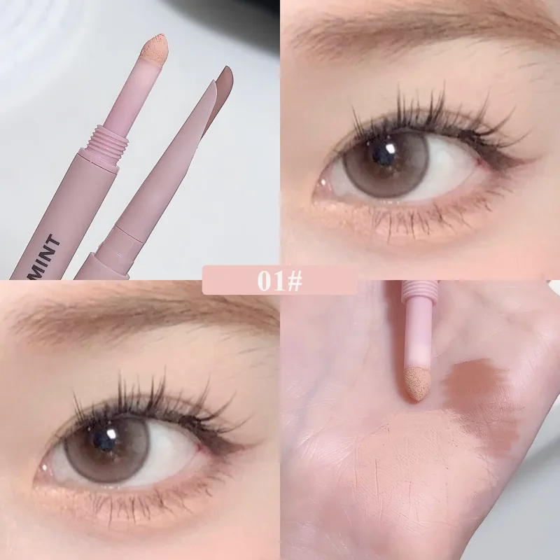 Sweetmint Meniscus Double-ended Silkworm Eyemakeup Highlight Naturally Brightening Long-lasting Eye Makeup Two-in-One