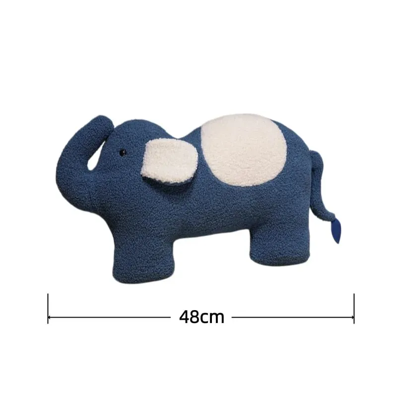 Série animal travesseiro de pelúcia leopardo elefante pinguim almofada de pelúcia kawaii acompanhar brinquedo de sono decoração para casa brinquedos presentes de aniversário