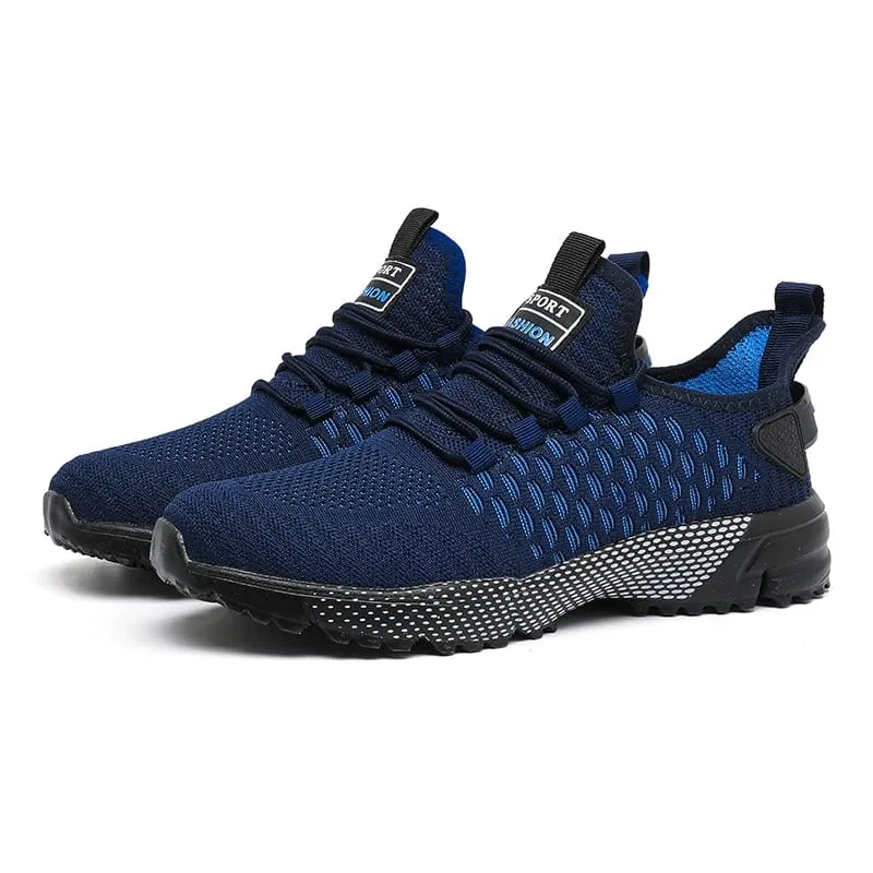 Men's Mesh Shoes Unique Grid Trend Design Breathable Comfortable Running Shoes Summer New Track Field Basketball Sports Shoes — image 10