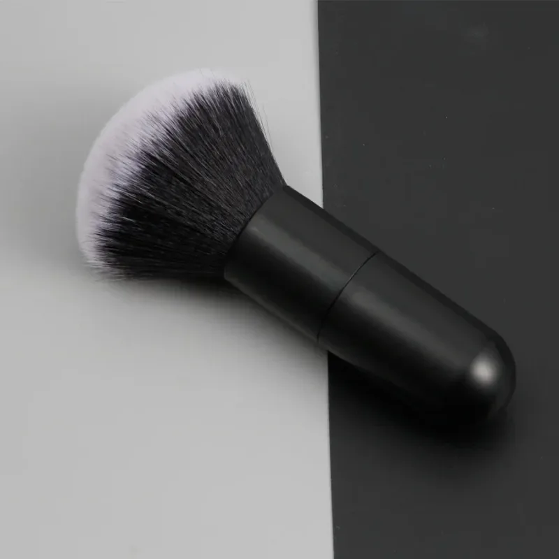Large Round Handle Powser Brush Black Makeup Brushes Fluffy Soft Professional Powder Foundation Blush Brush Cosmetic Accessories — image 8
